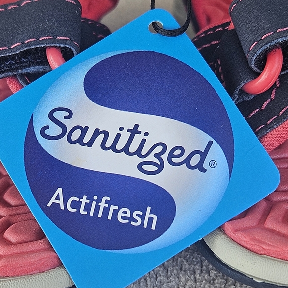 Timberland Adventure Seeker 2-Strap Sandal Navy Pink Toddler SZ 6 Hook & Loop - Picture 11 of 12